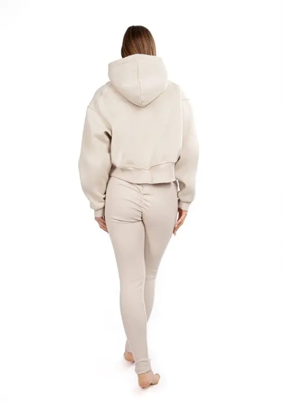 DK-K-B13 Dresowy komplet damski Dkaren - beżowy