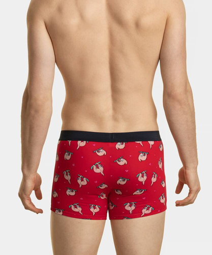 2GMH-018 A'3 Bokserki męskie Atlantic -granatowy czerwony