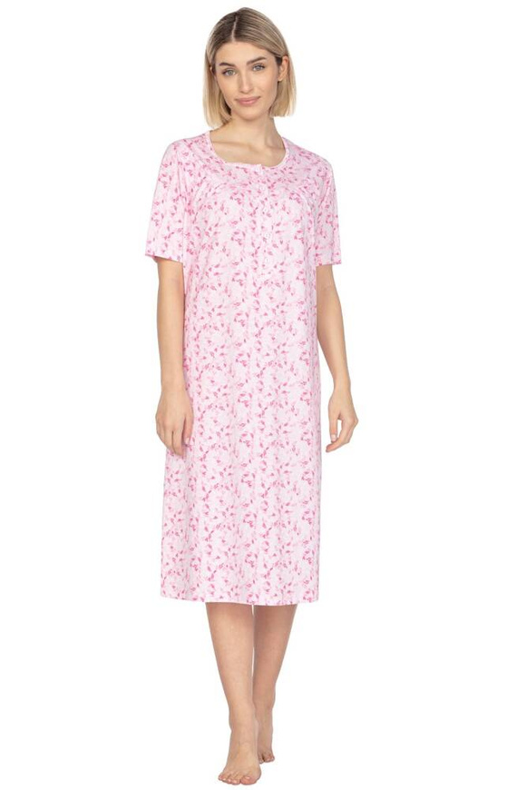 010 Koszula damska krótki rękaw Regina różowy