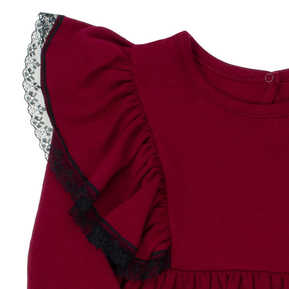 163178 Sukienka dla dziewczynki "Magia Świąt" Nicol - bordo