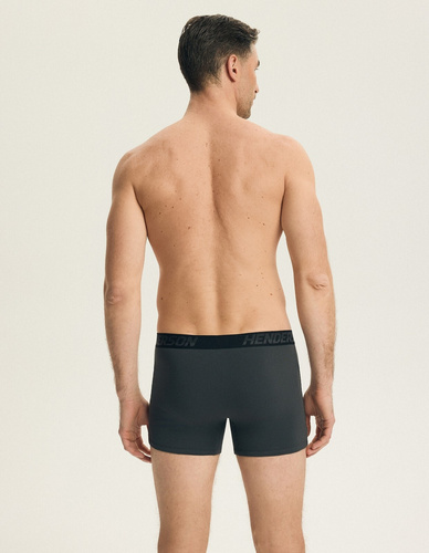 Bench Henderson 44540 czarny-grafit– bokserki męskie 3-pak 93% bawełna