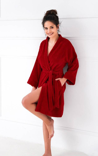 Rolling Szlafrok damski Sensis - czerwony