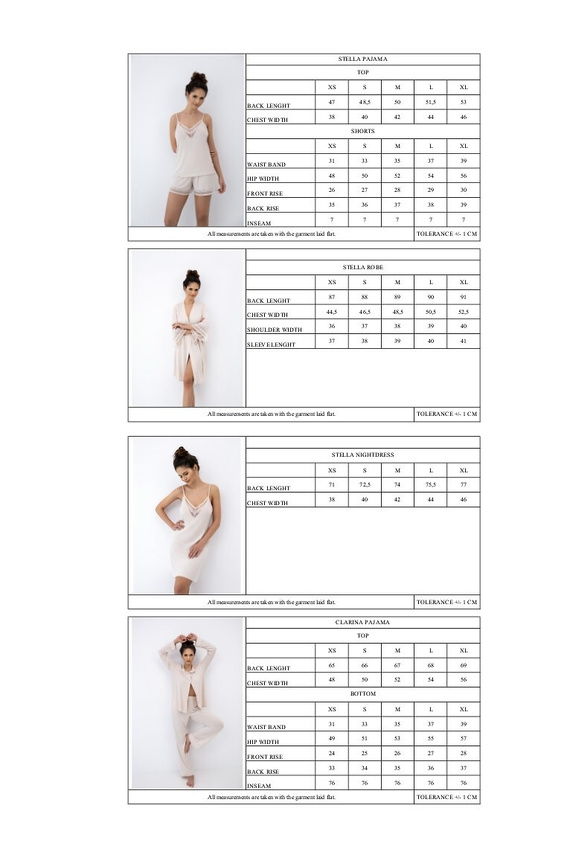 Szlafrok damski Sensis Stella beżowy – krótki modalowy z koronką