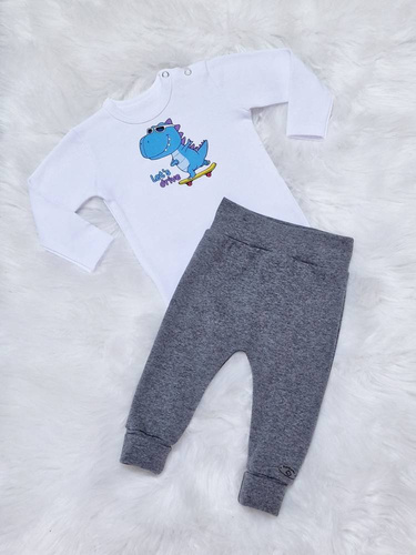 Let's Drive Body z długim rękawem Bambarillo biały