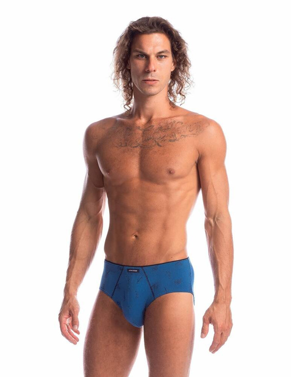 M-1032 GP Slipy męskie Lama granatowo niebieski