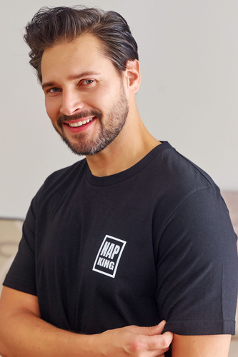 7214 Piżama Męska Doctor Nap - black