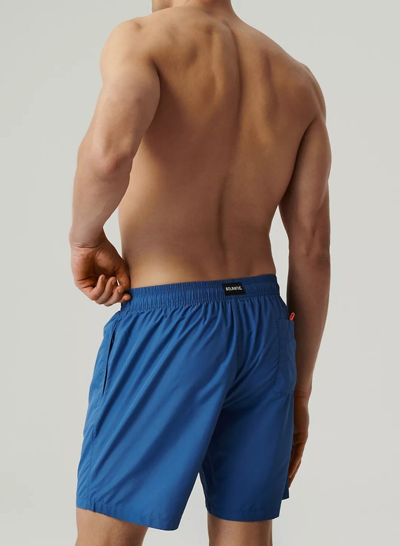 KMB-223 Kąpielówki męskie Atlantic- niebieski