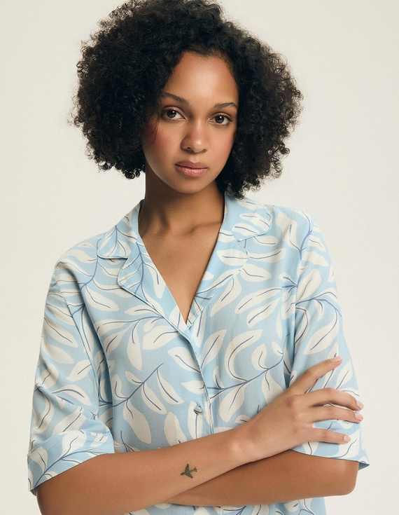 Piżama damska 44482 Estes 100% wiskoza rozpinana