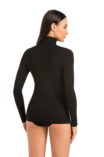 179252 Evelyn Bluzka damska golf Teyli - czarny