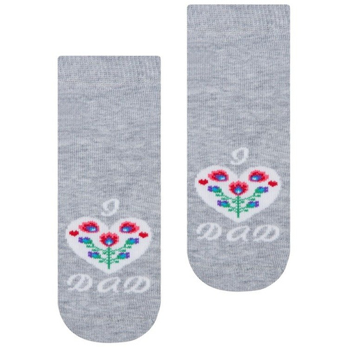 art.138 Skarpety Cotton Candy Folk Steven szary melanż 076