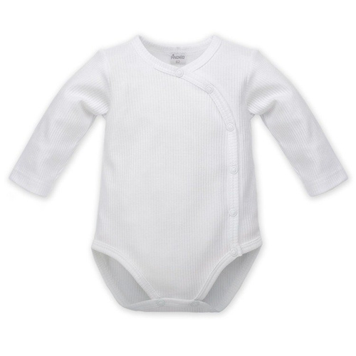 Body rozpinane z długim rękawem  "WHITE"