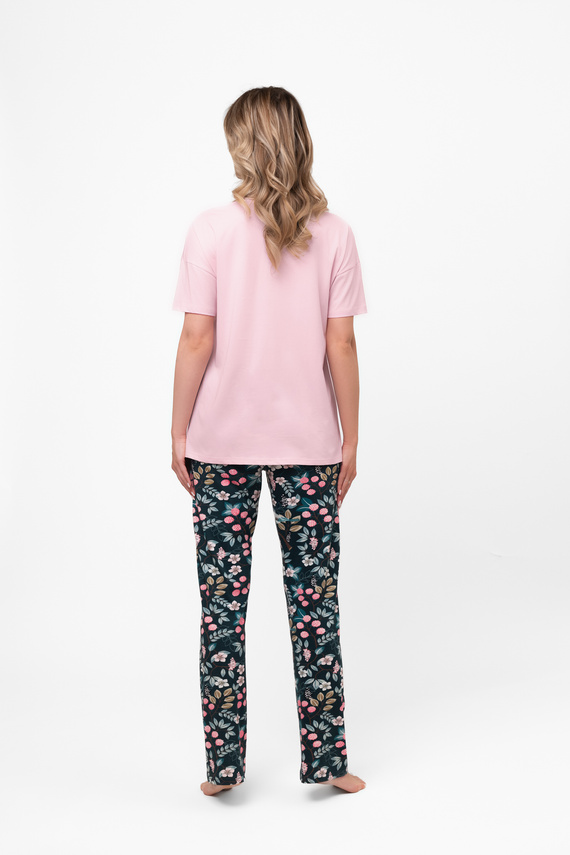Piżama damska bawełniana Marisal – krótki rękaw, długie spodnie Italian Fashion  