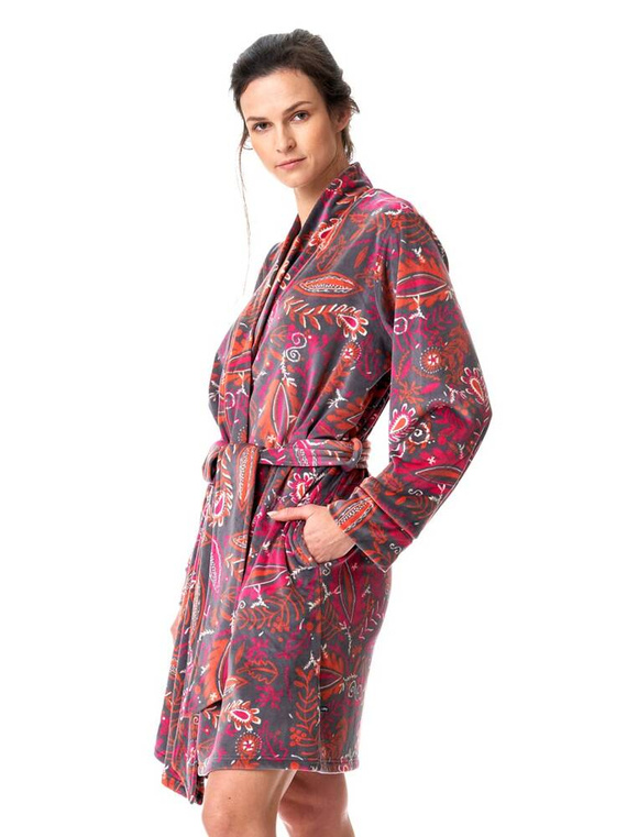 LGD 782 Szlafrok Damski Key - mocca/wzór