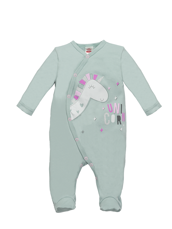 Pajac dzidziuś "UNICORN" Makoma miętowy