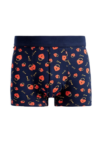 Bokserki Męskie Moraj MBX600-366 „Zapas Miłości” – Bawełna Premium, Granatowe, Prezent w Szklanym Słoiku