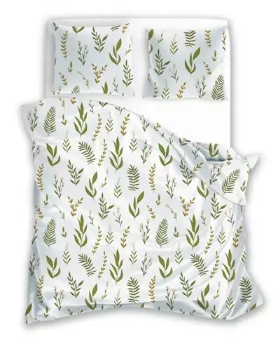 Harmony 2 Pościel z mikrofibry liście Faro zielony