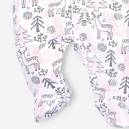 ABN-4452/LAS Jelonki Pajacyk z bawełny organicznej Nini druk 