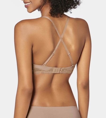 Lovely Micro WHUM Biustonosz push up Triumph beżowy