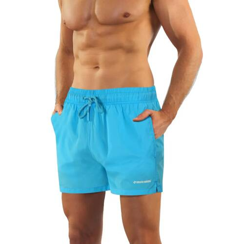 SZ2407 Szorty kąpielowe Sesto Senso błękitny