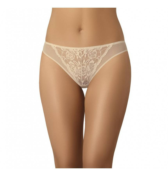 312-3 Wielopak Figi damskie Glamour  Teyli - beżowy