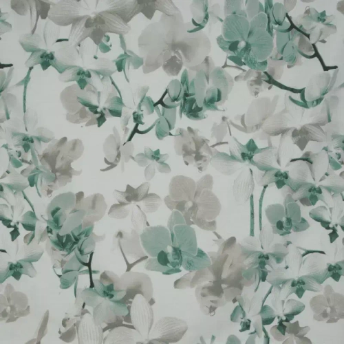 Spring 11 Kwiaty pościel satynowa Eurofirany miętowy