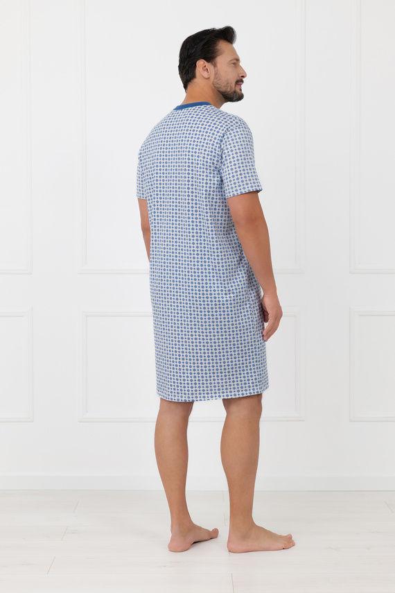 Koszula nocna męska Niger Italian Fashion 100% bawełna krótki rękaw