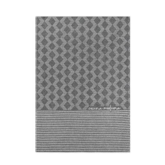Ścierka kuchenna MODERNA 037P Zwoltex 50x70 czarna bawełna Ultrasoft 200 g/m²