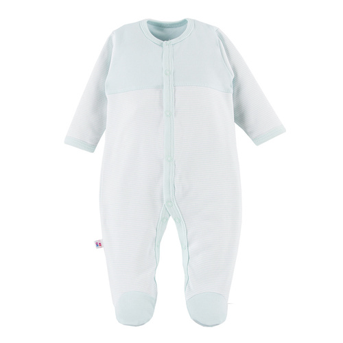 Big Bear Pajac niemowlęcy Eevi - miętowy paski