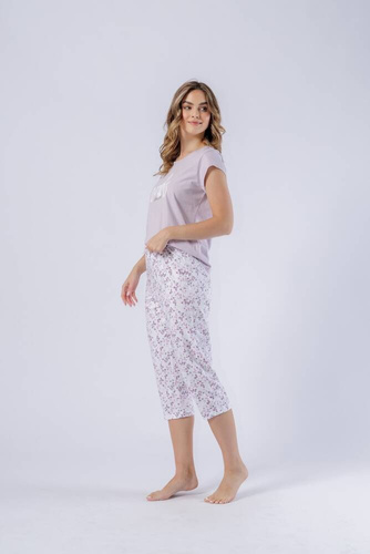 1543 Fabiana Piżama damska Leveza liliowy