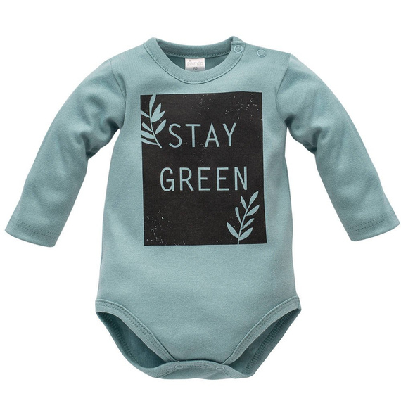 Body z długim rękawem "Stay Green" Pinokio - turkus