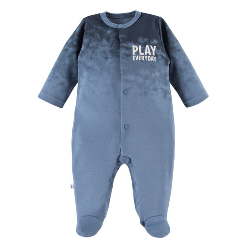 Jump Pajac niemowlęcy bawełniany Eevi - niebieski