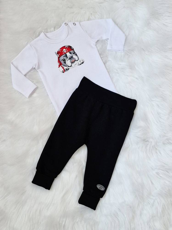 Pirat Body z długim rękawem Bambarillo biały