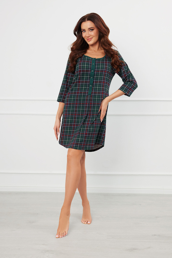 Foggia rozpinana koszula nocna Italian Fashion - druk