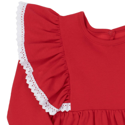 163179 Sukienka dla dziewczynki "Magia Świąt" Nicol - czerwony