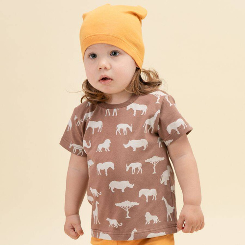 Safari T-shirt z nadrukiem Pinokio - afryka brązowy