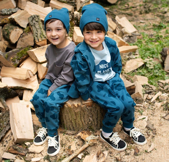 Teo Bluzka dla chłopca z kieszonką Pinokio - grafit