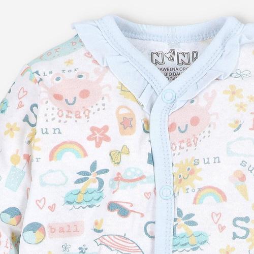 Sunny Pajacyk bawełniany dla dziewczynki Nini druk