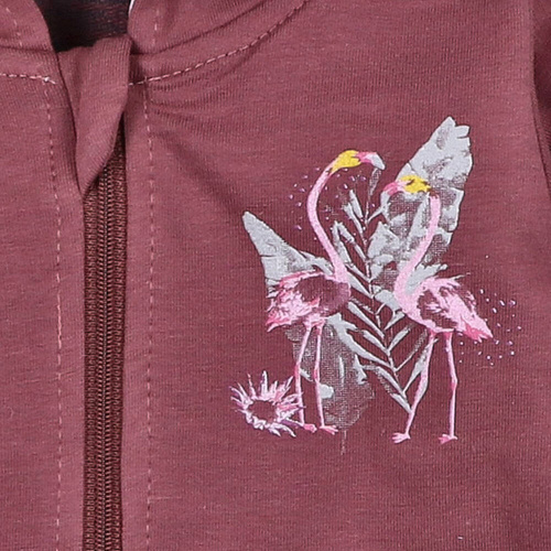 ABN-2983/ROB Flamings Bluza dresowa Nini bordowy