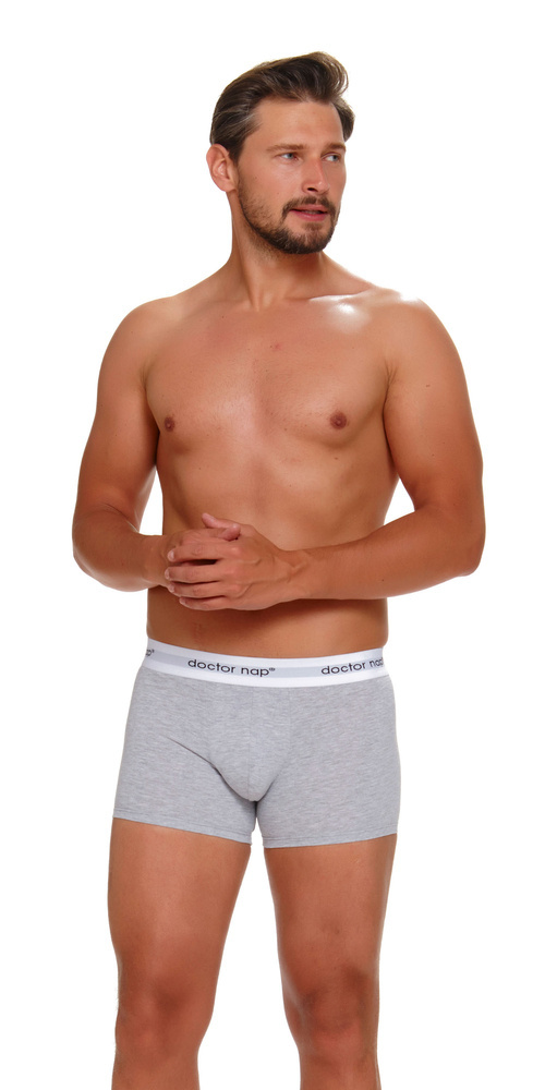 5277 bokserki męskie 3-pak Doctor Nap - black melange red