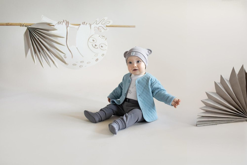 Slow Life Rozpinana Bluza Pinokio - niebieski 