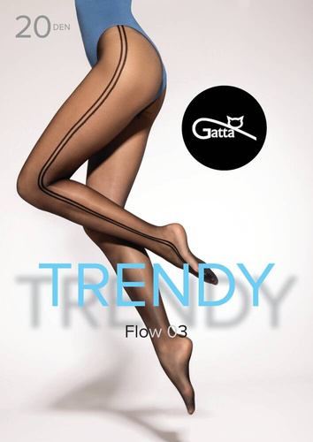 Flow wz.03 Rajstopy 20 den Gatta - nero