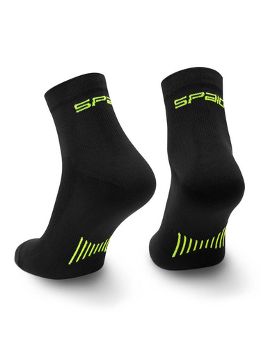 Running 01 Skarpety biegowe damskie/męskie Spaio black/yellow