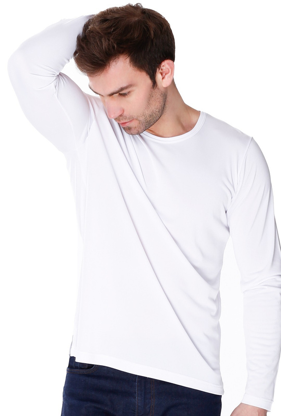 6133 Bluzka okrągły dekolt James Bradley biały