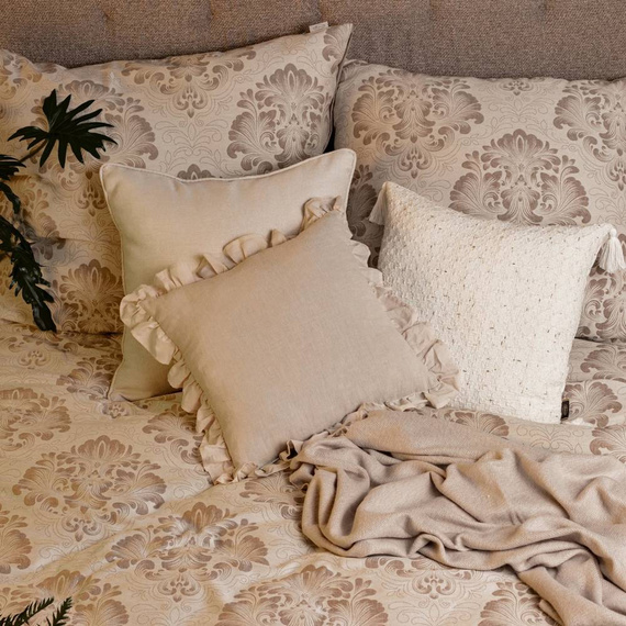 Seville Poszewka lniana Eurofirany kremowy