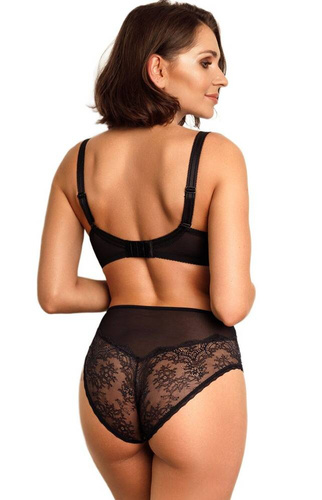 VB-456 Biustonosz balkonetka Vena karmel-czarny 