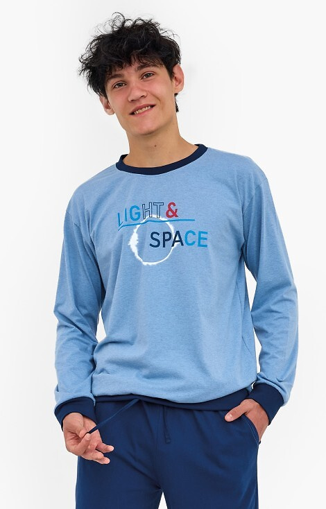 998/57 Piżama młodzieżowa Cornette F&Y – bawełniana, długi rękaw, spodnie