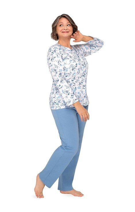 202 Maria III Piżama damska Martel - 29 ciemny niebieski