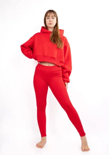 DK-K-B13 Dresowy komplet damski Dkaren - czerwony