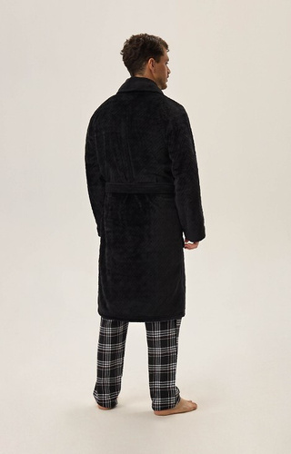 41941 Huge Szlafrok Męski Henderson- czarny