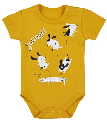 Body niemowlęce krótki rękaw "JUPI LATO" Koala- niebieski